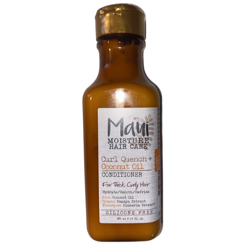 2PK Maui Moisture Curl Quench + Coconut Oil Cond. for Thick, Curly Hair 13 oz